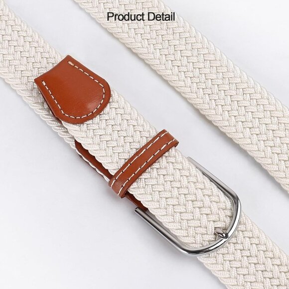 Unisex Woven Stretch Belt Elastic Braided for Casual Sports Golf Jeans - Picture 5 of 7